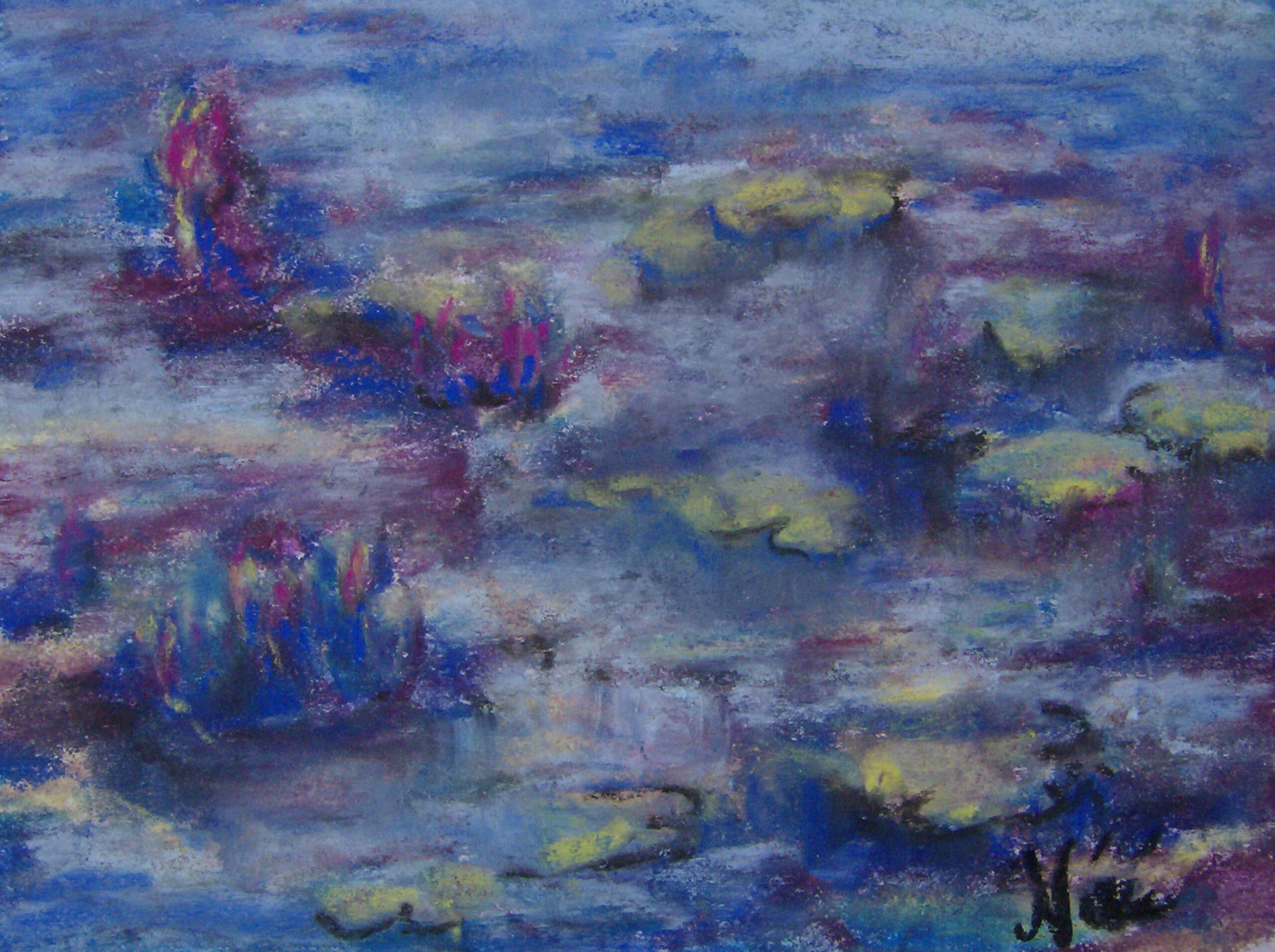 Abstract Water Lilies 1