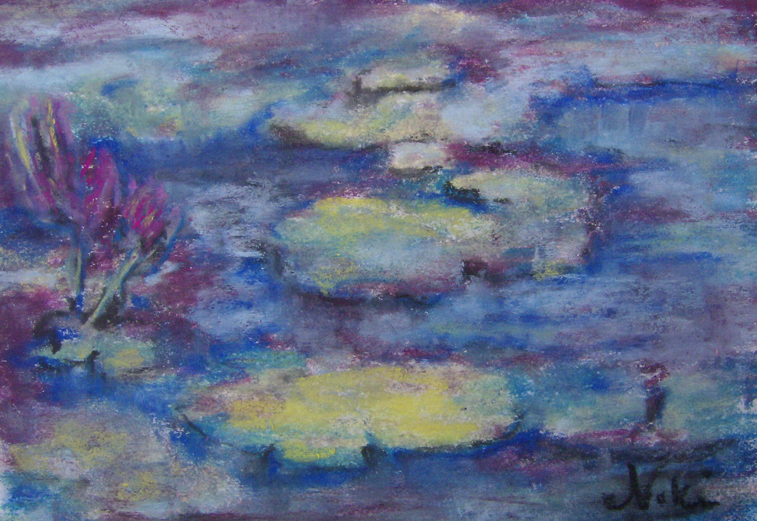 Abstract Water Lilies 4